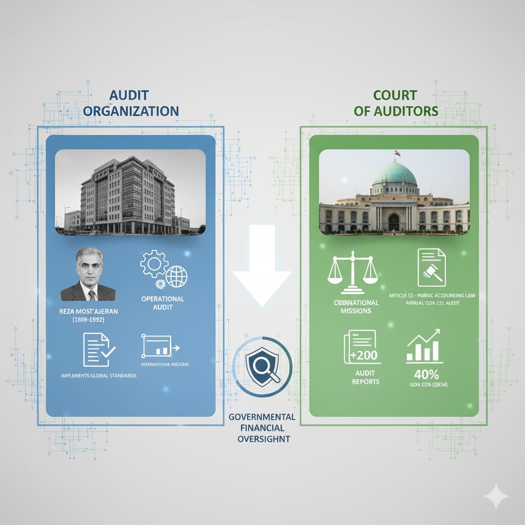 نقش سازمان حسابرسی و دیوان محاسبات در نظارت