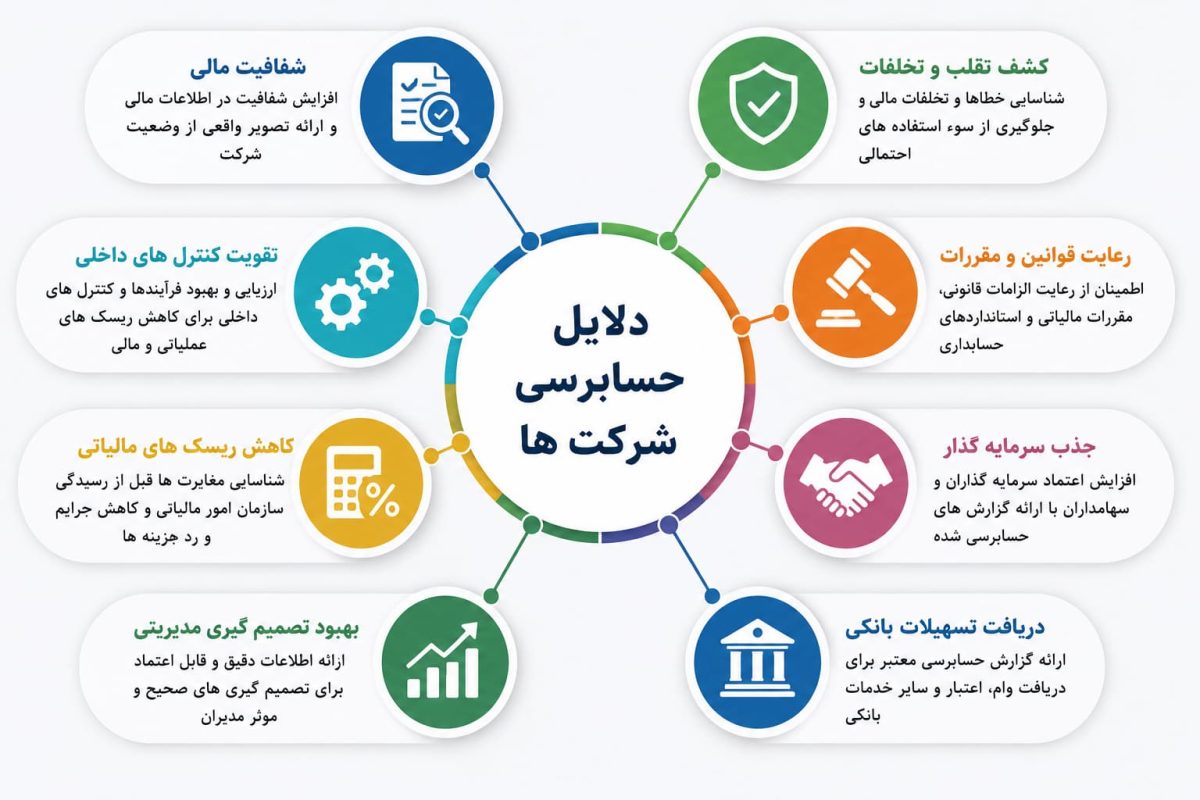 دلایل حسابرسی شرکت ها
